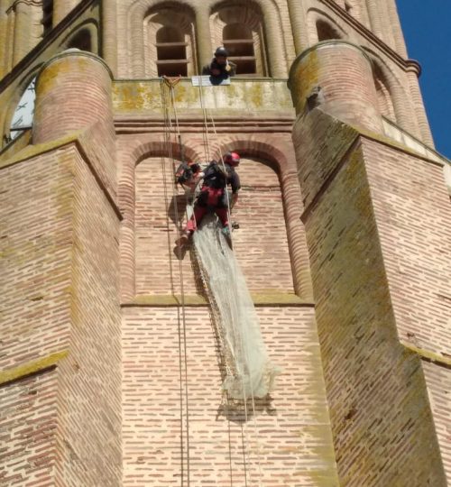 Mise en sécurité d'éléments dangereux avec risques de chute