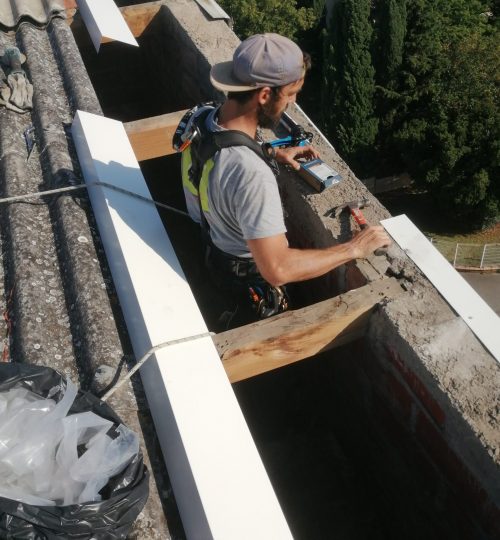 Mise en sécurité d'éléments dangereux avec risques de chute